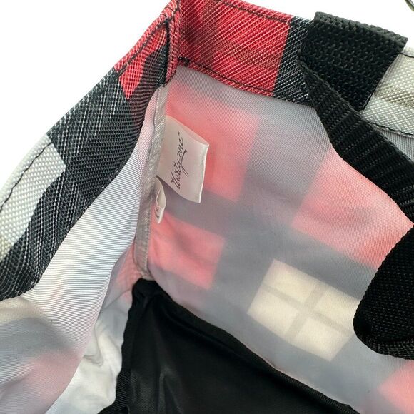 Thirty-One 31 All In Organizer Tote Bag Checkmate Red Plaid Travel Storage With - Picture 6 of 6
